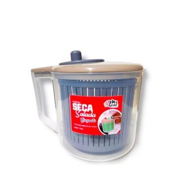 Imagem de Seca Salada Centrífuga Secadora De Folhas Manual - Cinza - Klizz