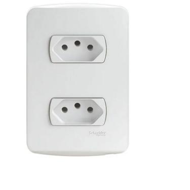 Imagem de Conjunto 2 Tomadas 2P+T 10A 4x2 Miluz Schneider S3b60440