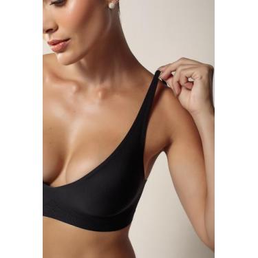 Imagem de Sutiã Comfort Slim Corte a Laser Sustentação com Bojo Removível Sem Co