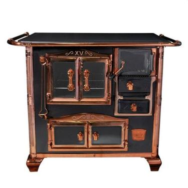 Imagem de Fogao a Lenha N 1 Princess Preto Rose Gold com Tampa