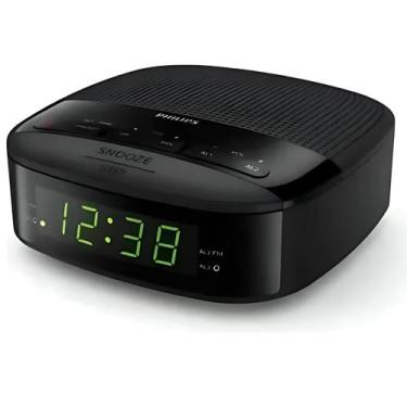 Imagem de Philips Relógio De Mesa Compacto Alarme E Rádio Fm Bivolt Cor Preto 11