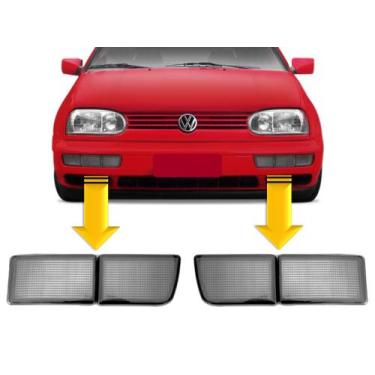 Imagem de PAR Aplique Defletor Dianteiro Golf Mexicano GL / GLX 94 95 96 97 98 F