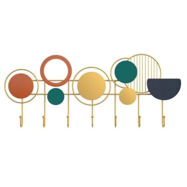 Imagem de ZYHSIJOBAS Cabideiro de parede decorativo para pendurar na parede criativo de luxo para pendurar roupas gancho atrás da porta gancho para pendurar casaco, cachecol, bolsa, toalha, chapéu ganchos de
