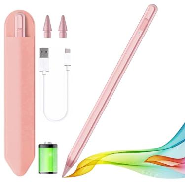 Imagem de Caneta Stylus para iPad 2018-2025 com rejeição de palma, Apple Pencil para Pad de 11ª/10ª/9ª/8ª/7ª/6ª geração, iPad Pro 11/12,9 polegadas, iPad Air 2025, 27,9 e 13 polegadas (M3/2), 5ª/4ª/3ª geração