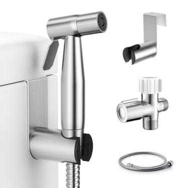 Imagem de Fekivasy Pulverizador de Bidé Portátil para Banheiro, Aço Inoxidável Premium