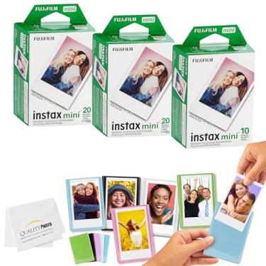 Imagem de Fujifilm Mini Instax Films + Molduras magnéticas coloridas + pano de microfibra para fotos de qualidade (50 impressões)
