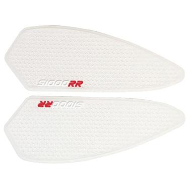 Imagem de Acc-Creativity Adesivo de almofada de tanque de motocicleta almofada de tanque de combustível a gás óleo decalque protetor de tanque emblema compatível com BMW S1000RR HP4 2019-2021 (branco)