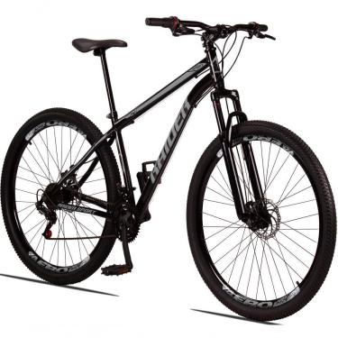 Imagem de Bicicleta 29 Raider Sport Aço 21M Freio a Disco c/ Suspensão Preto+cinza