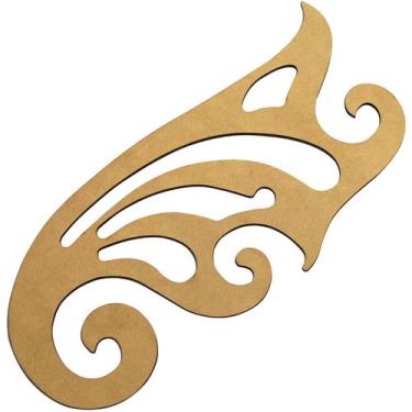 Imagem de Régua Curva Francesa 33x15cm Maior Molde Alfaiate Confecção - LAPIDARE