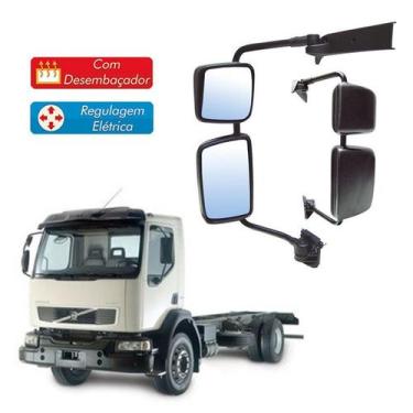 Imagem de Retrovisor Completo Volvo Vm Le Com Desembaçador E Regulagem - Globo