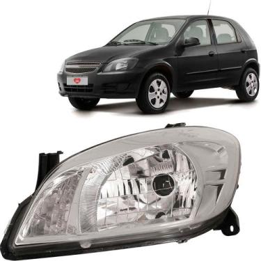 Imagem de Farol Celta 2010 Cromado Lado Esquerdo - ARTEB