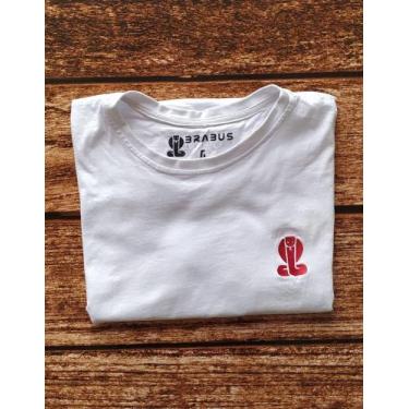 Imagem de Camiseta Masculina básica Branca p - Brabus