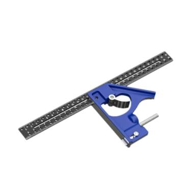 Imagem de IEUDNS Esquadro de combinação, ferramenta para marcenaria, 90 graus, 12 polegadas/30 cm, ferramenta de medida para carpintaria e engenharia