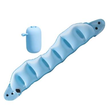 Imagem de Travesseiro Cervical Inflável para Viagem - Almofadas Cervicais para Viagens Aéreas - Almofada de Dormir para Avião Camping Ar Livre Carro Adultos e Crianças