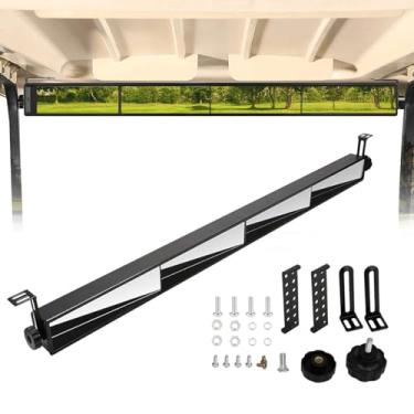 Imagem de Espelho retrovisor de carrinho de golfe, 4 painéis, ajuste grande angular EZGO, Club Car, Yamaha, ICON, Star, Zone Golf Carts, Eliminate Blind Spots Wink Mirror para carro UTV SUV Van Truck