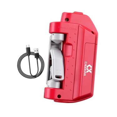 Imagem de oshhni Máquina de amarrar linha de pesca GT Ferramenta de amarração USB Uso conveniente Rápido Portátil Eficiente Isca GT Knotter Acessórios de pesca, Vermelho