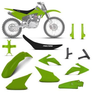 Imagem de Kit Plástico Crf 230f 2008 À 2014 - Pro tork, Verde