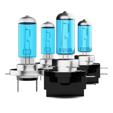 Imagem de ZPXGIZT Lâmpadas de farol adequadas para Hyundai Santa Fe 2010-2016, H7 H11B Farol alto e baixo 300% ultra brilhante combo de lâmpadas de farol de halogêneo, luz branca 6500k, pacote com 4