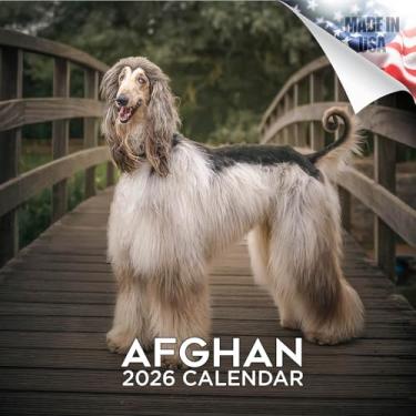 Imagem de 2024 2025 Afghan Hound Calendar - Dog Breed Monthly Wall Calendar - 12 x 24 Open - Thick No-Bleed Paper - Giftable - Academic Teacher's Planner Calendar Organizing & Planning - Made in USA