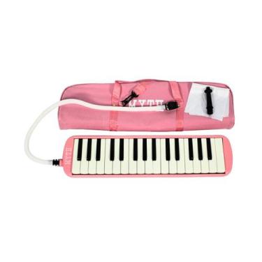 Imagem de Escaleta Rosa 32 Teclas com Capa e 2 Bocais Spanking Myth - 605