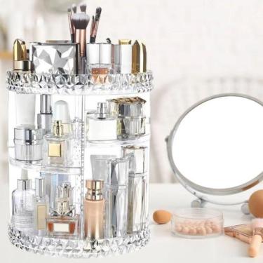 Imagem de Organizador de Maquiagem Acrílico Pequeno Para Bancada Ideal Para Pres