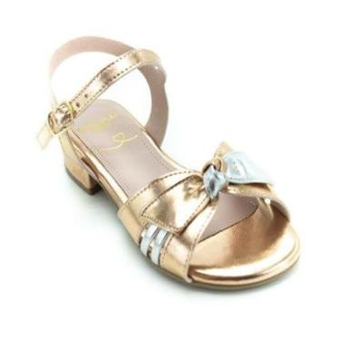 Imagem de Sandália Infantil Menina Mini Sua Cia 9092.51423 - Dourado-Feminino