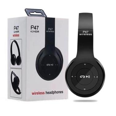 Imagem de Fone De Ouvido Bluetooth Carregamento USB microfone integrado Micro Sd