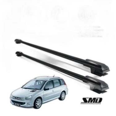 Imagem de Rack Travessa Teto Peugeot 206 E 207 Sw Wagon Preto Preto - SMD