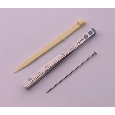 Imagem de Peças de reposição para palito de dente Victorinox + pinças + pino para canivete suíço pequeno de 58 mm (cinza/creme)