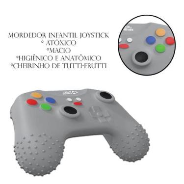 Imagem de Mordedor Infantil Para Bebe Controle De Video Game Joystick Alivio Den