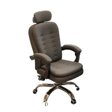 Imagem de YAYAOVP-24927 Cadeira de escritório para móveis, cadeira de escritório confortável para uso doméstico, cadeira de estudo, encosto giratório, cadeira de computador, suporte traseiro