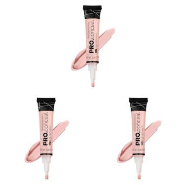 Imagem de Corretivo L.A. Girl HD Pro Concealer Cool Pink - 8ml (Kit com 3)