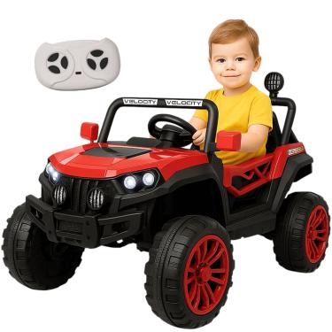 Imagem de Carrinho UTV Elétrico Importway Vermelho 12V com Controle Remoto