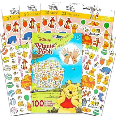 Imagem de Disney Conjunto De Adesivos E Tatuagens Do Ursinho Pooh Da - Pacote Com 100 Temporárias Materiais
