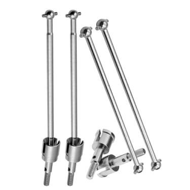 Imagem de Peça de atualização de eixo de transmissão para Redcat Volcano Epx/PRO, ARRCat Metal 90 mm Dogbones Eixo de transmissão 08029 e eixo de roda de toco 02033, RC Hops Up Upgrades Peças Dogbones e eixo de roda de toco, (90 mm, pacote com 8), prata