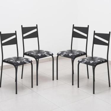 Imagem de Kit 4 Cadeiras de Cozinha Sala Jantar Varanda Sala de Estar Epoxi 543.