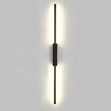 Imagem de Luminária De Parede Linear Led Lâmpada De Parede Preta Barra De Luz De Parede De Vaidade De Tira Longa Arandelas De Parede Modernas Luminária De Parede Para Luzes De Imagem De, Black, 60cm