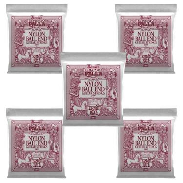 Imagem de Kit 5 Encordoamento Violão Nylon Ernesto Palla Ernie Ball
