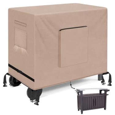Imagem de Kovshuiwe Capa para carrinho de jantar ao ar livre – Capa resistente à prova d'água para mesa de trabalho Royal Gourmet PC3401S e PC3401B, compatível com carrinho utilitário externo de 101,6 cm C x 76