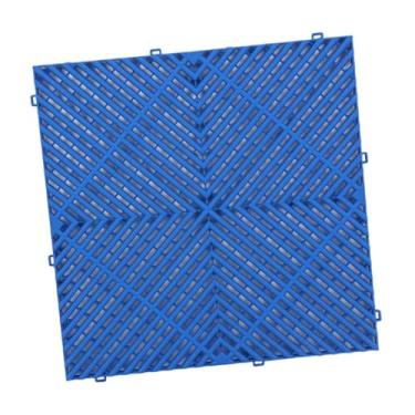 Imagem de Ｂｅｓｇａ Tapete de drenagem interligado, emenda modular, almofada, piso, ladrilho, drenagem, ladrilho para spa, sauna, banheiro, chuveiro, cozinha, Azul