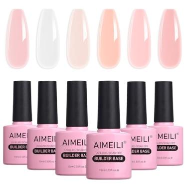Imagem de AIMEILI Hema Free Gel base construtor Esmaltes em Gel Kit, Esmlates de Unhas Nail Gel Soak Off U V Gel Conjunto De Esmaltes 6pcs X 10ml - Kit Set 36