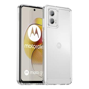 Imagem de KOARWVC Capa transparente para Moto G73, capa para Motorola G73 5G, capas de telefone de TPU macio e transparente à prova de choque, capa fina para celular para Motorola Moto G73 transparente