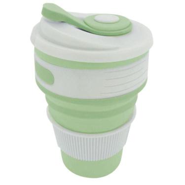 Imagem de Copo De Silicone Retrátil Com Tampa Mint - Sn20273