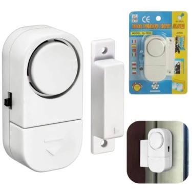 Imagem de Alarme Sonoro Sem Fio para Portas e Janelas Sensor Magnético Fácil Instalação