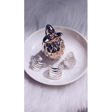 Imagem de Lindo Trio de Aneis Gladiador Folheado a Prata