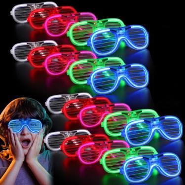 Imagem de Óculos Light Up BOZILY, pacotes de 20 LED que brilham no escuro