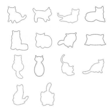 Imagem de Conjuntos de panelas moldes de biscoito 3d conjunto de cortador de bis