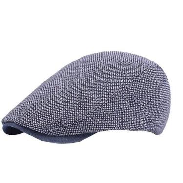 Imagem de Boina de algodão masculina Peak Cap Fashion Forward Hat Chapéu de sol 