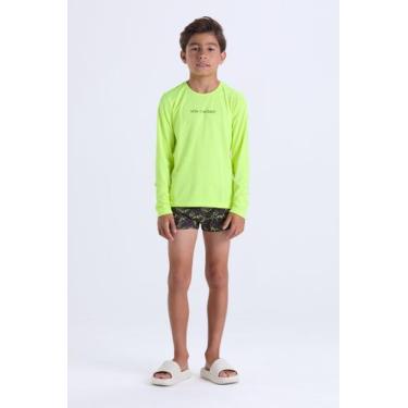 Imagem de Conjunto Moda Praia Infantil Sunga Sublimada - VIDA COSTEIRA, Amarelo,