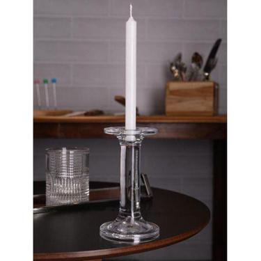 Imagem de WOLFF - Castiçal para Vela de Vidro Creta 8cm x 8cm x 16cm